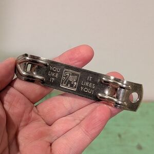 Vintage 7 UP Soda Pop Bottle Opener - Can Opener - Fresh Up With 7 Up